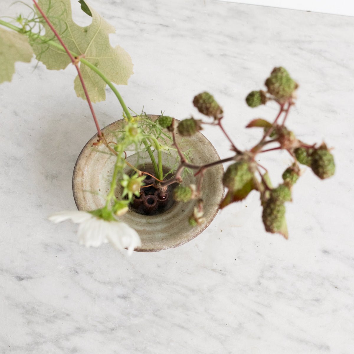 Stoneware Flower Frog | Daniel De Montmollin - elsie green - decor