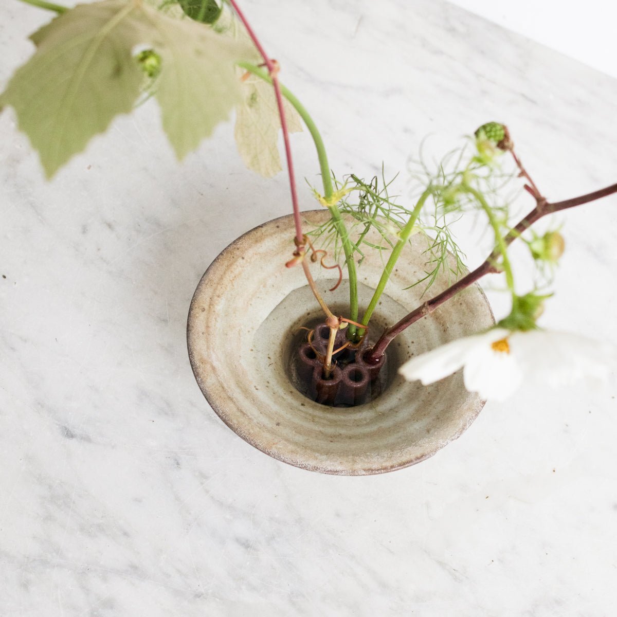 Stoneware Flower Frog | Daniel De Montmollin - elsie green - decor