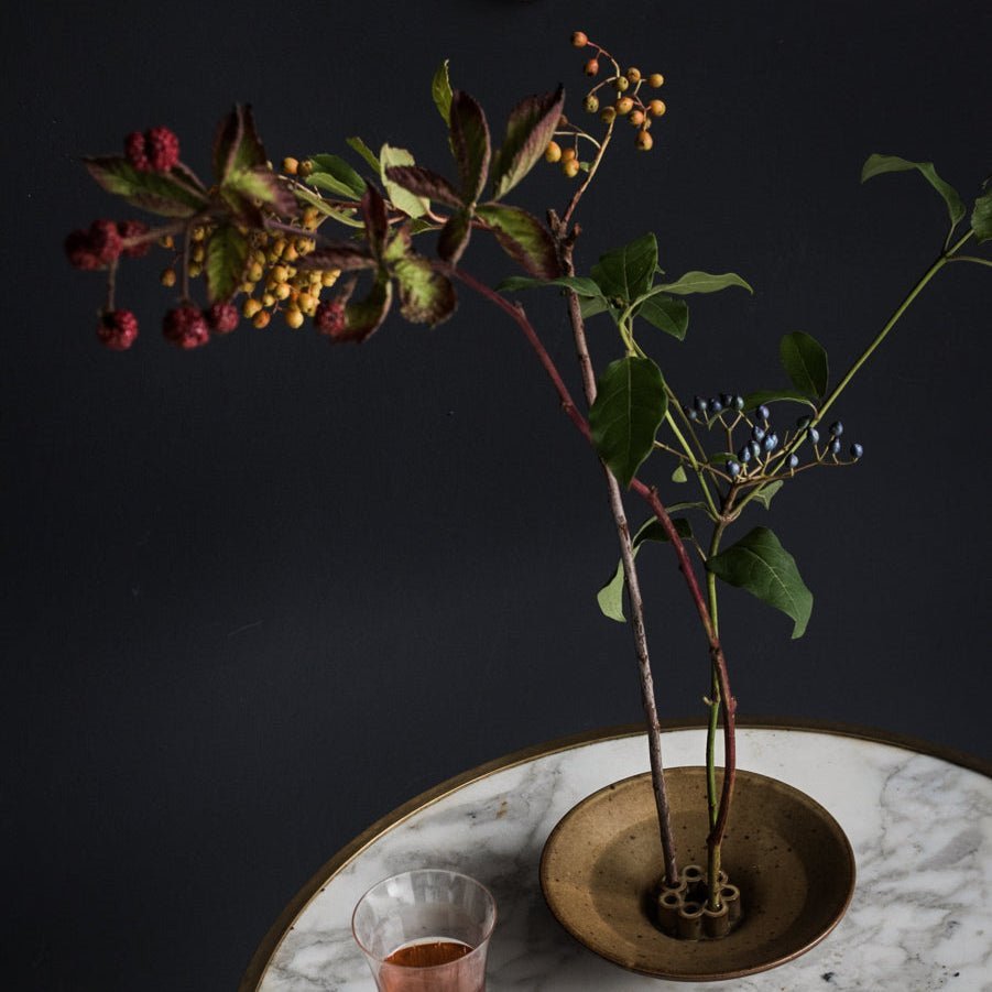Stoneware Flower Frog | Daniel De Montmollin - elsie green - decor