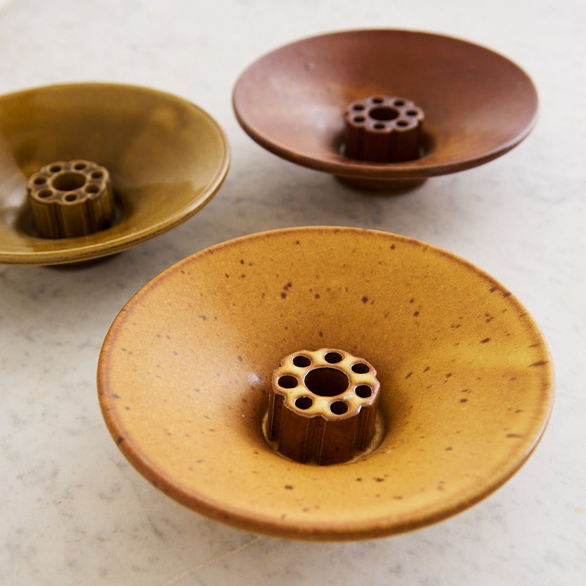 Stoneware Flower Frog | Daniel De Montmollin - elsie green - decor