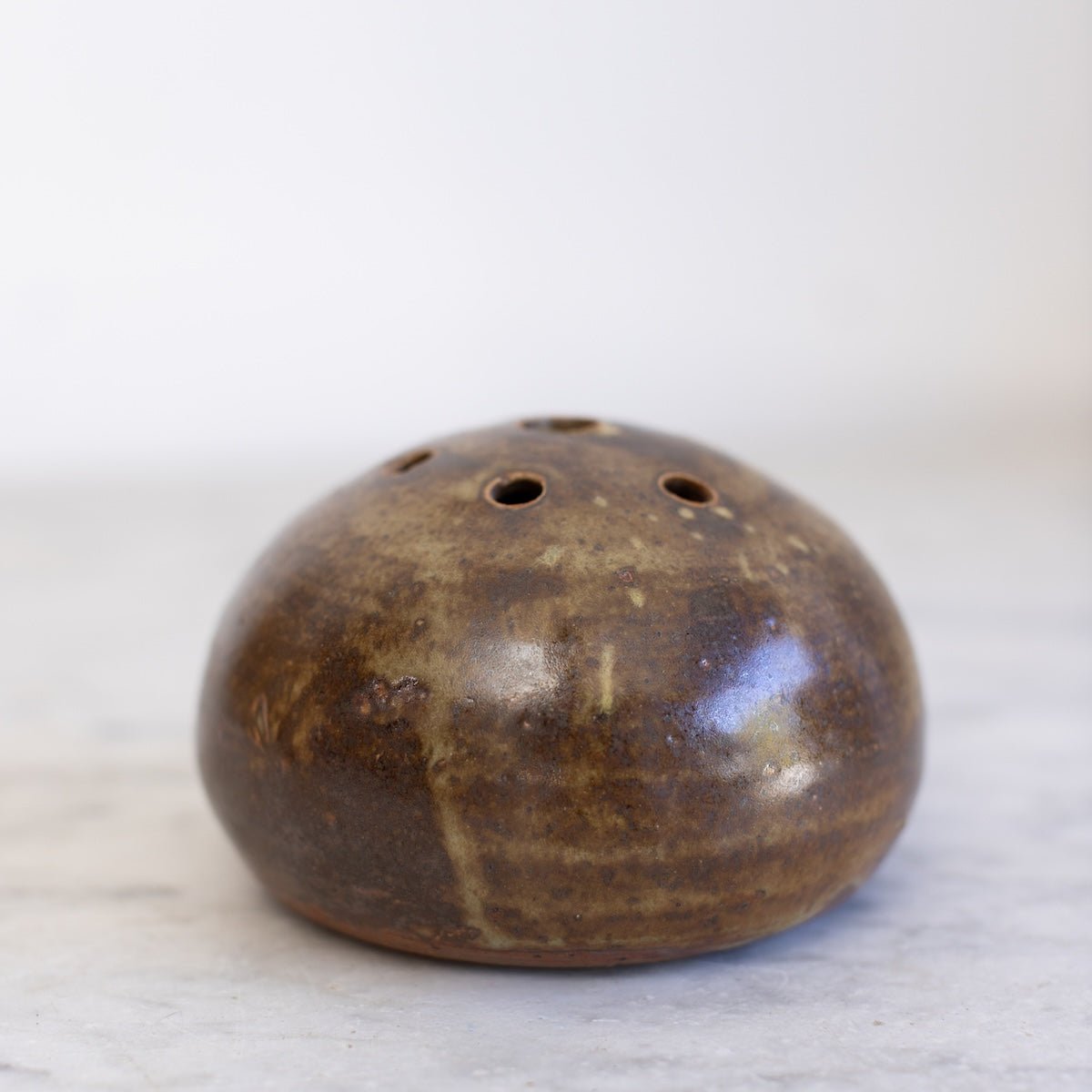 Stoneware Flower Frog | Signed by Artist - elsie green - decor