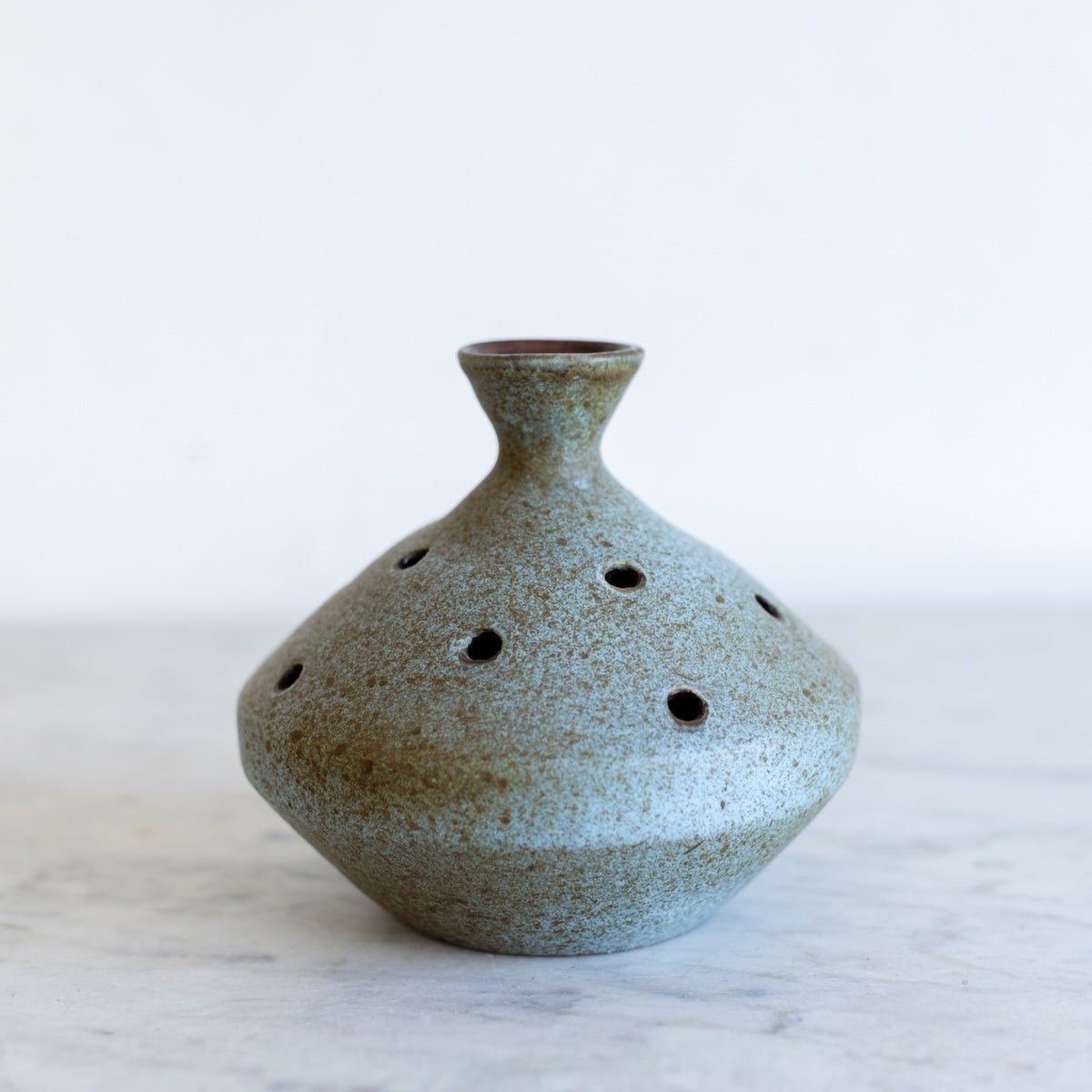 Stoneware Flower Frog | Signed by Artist - elsie green - decor