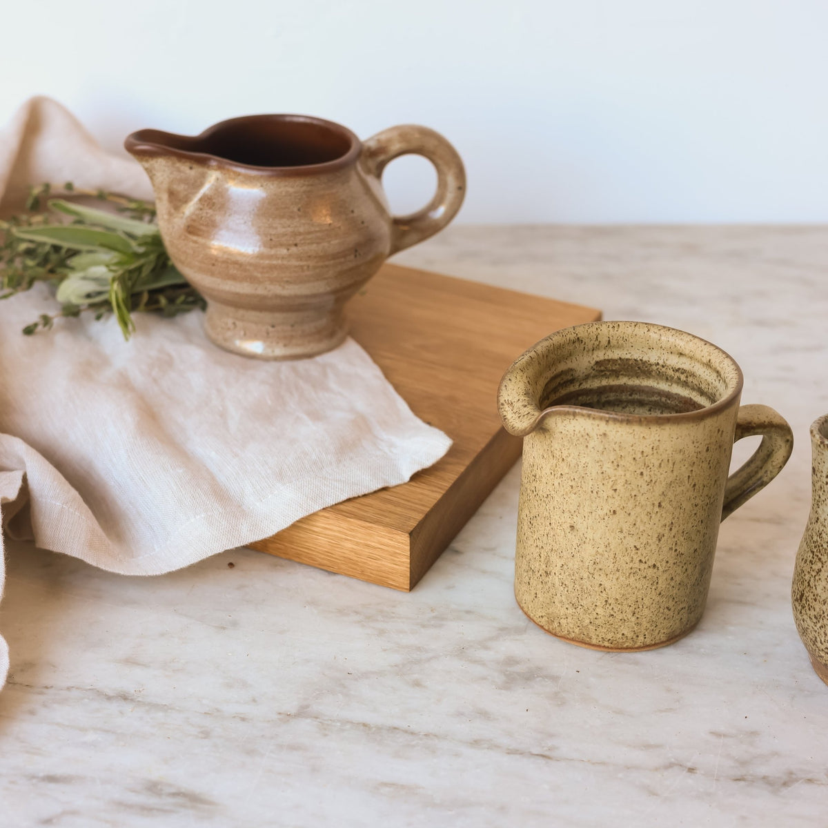 Stoneware Gravy Pitcher - elsie green - the french kitchen