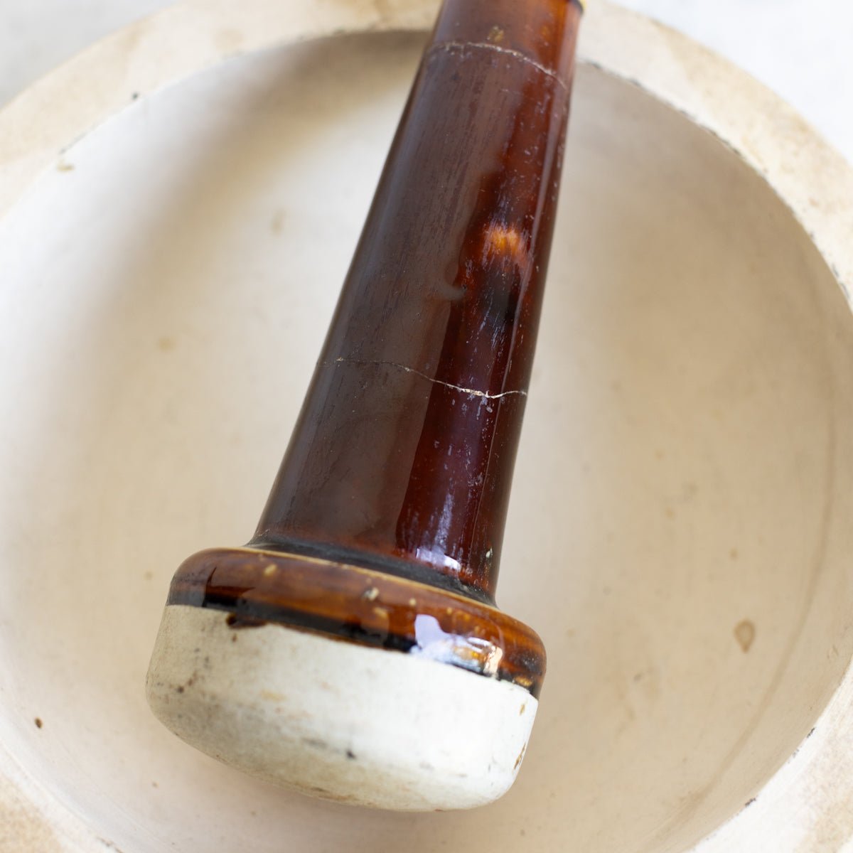 Stoneware Lion Mortar & Pestle - elsie green - the french kitchen