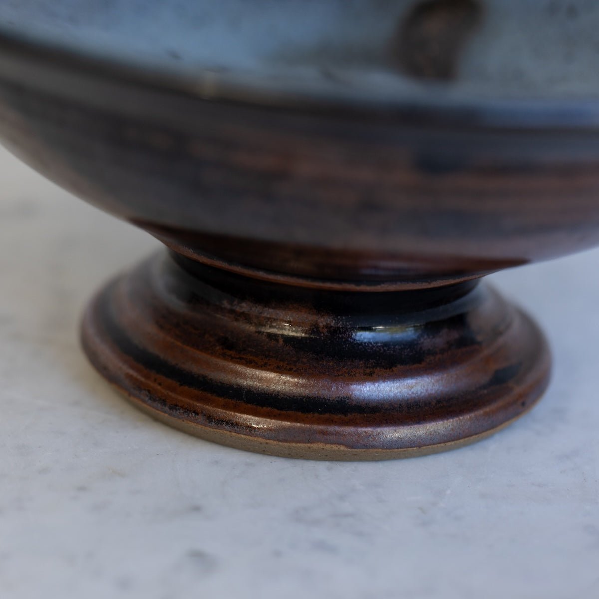 Stoneware Pedestal Bowl | Signed by Artist - elsie green - the french kitchen