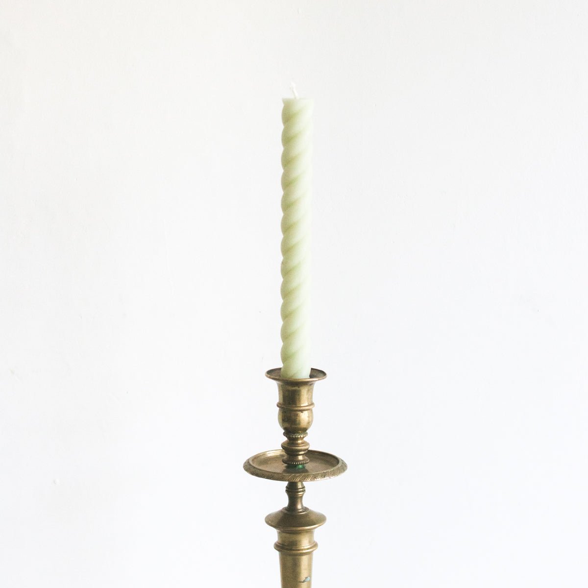 Tall Brass Candlestick - elsie green - decor