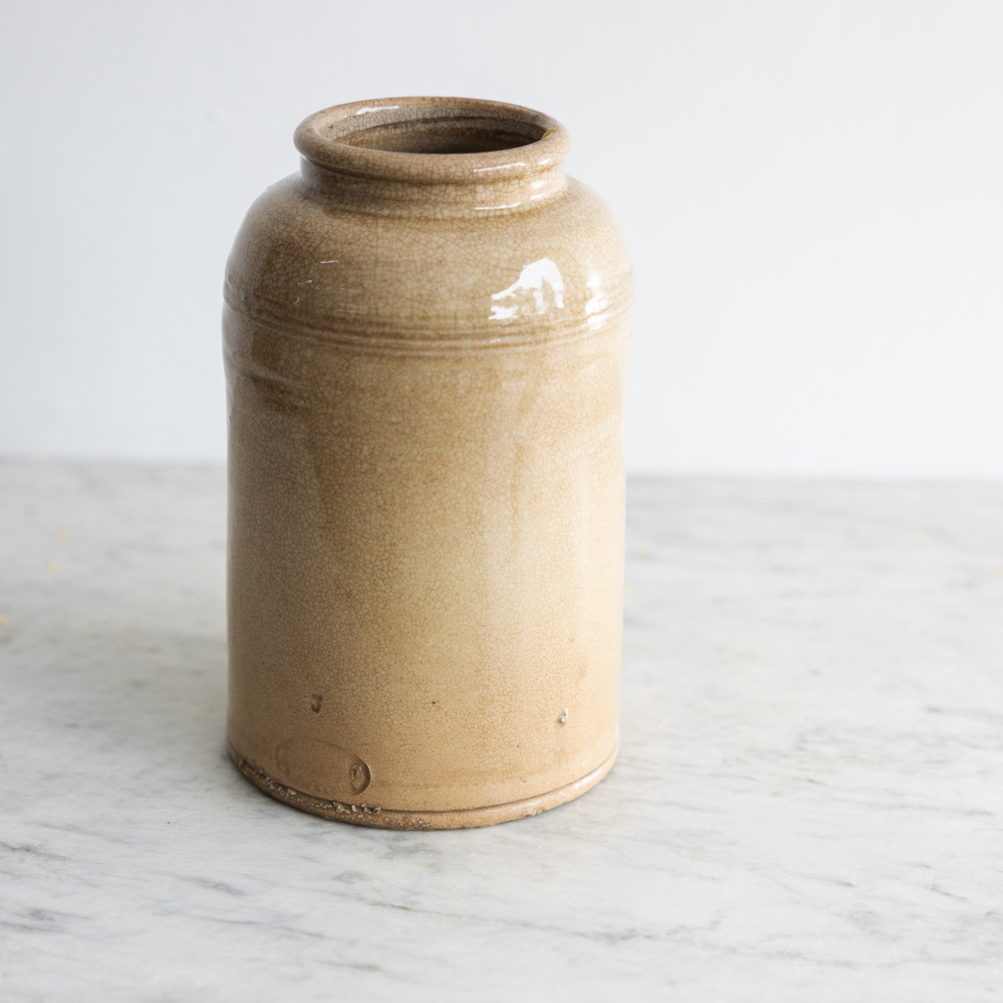Tall Stoneware Mustard Crock - elsie green - the french kitchen