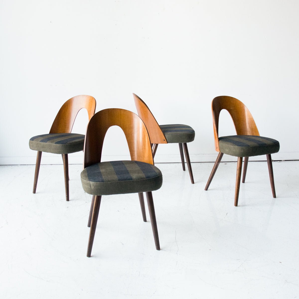 Tatra Dining Chair with Overdyed Linen Seat | Antonin Suman - elsie green - furniture