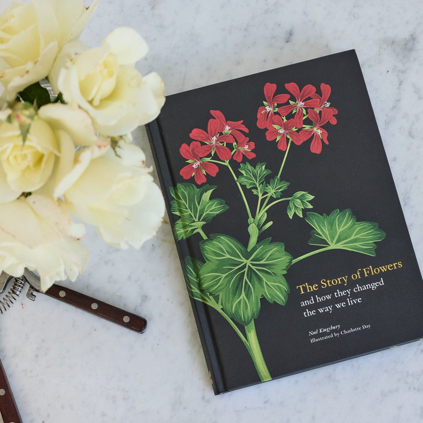 The Story of Flowers with Vintage Bud Vase and Tatine Scented Candle - elsie green - decor