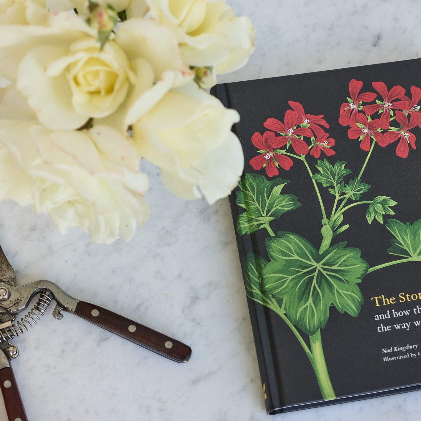 The Story of Flowers with Vintage Bud Vase and Tatine Scented Candle - elsie green - decor