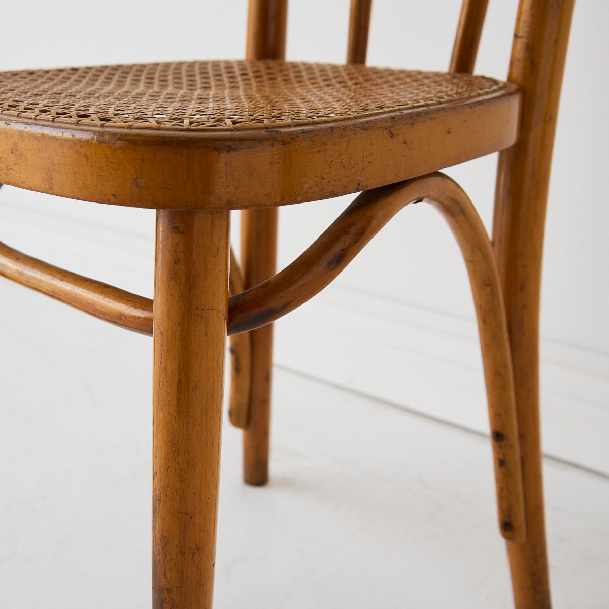 Thonet Bentwood Cane Dining Chair - elsie green - furniture