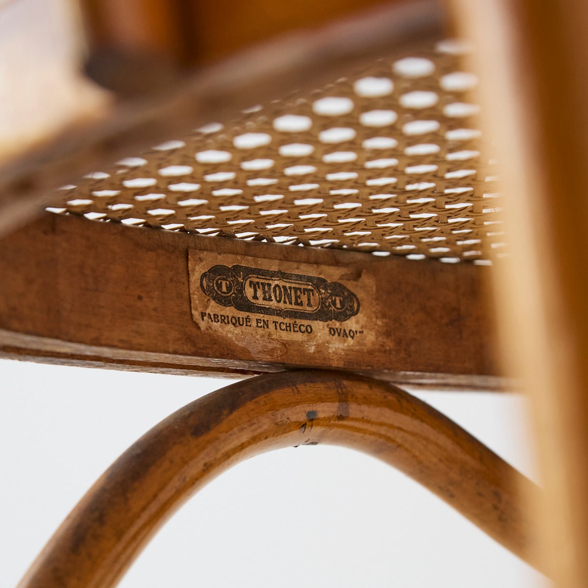 Thonet Bentwood Cane Dining Chair - elsie green - furniture