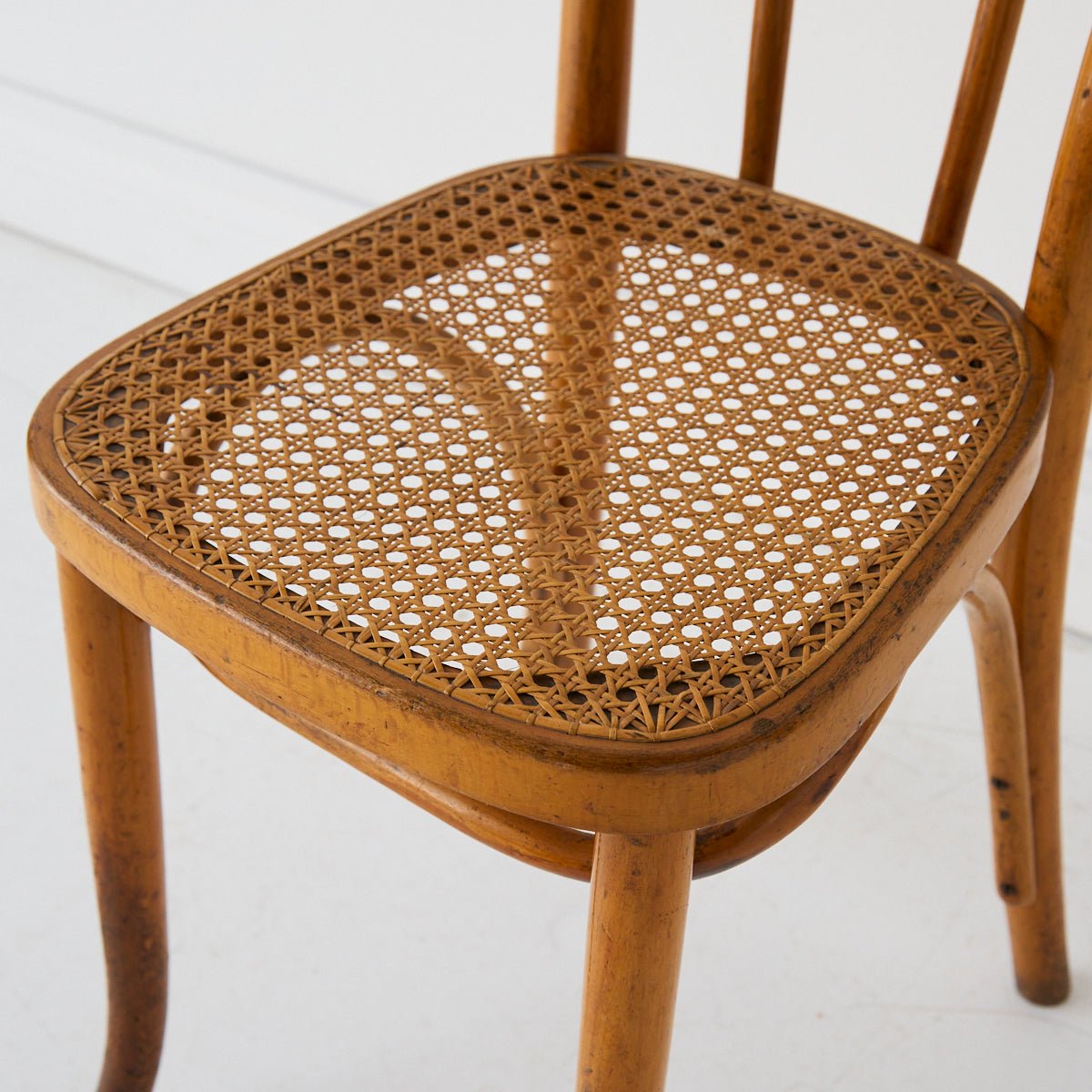 Thonet Bentwood Cane Dining Chair - elsie green - furniture