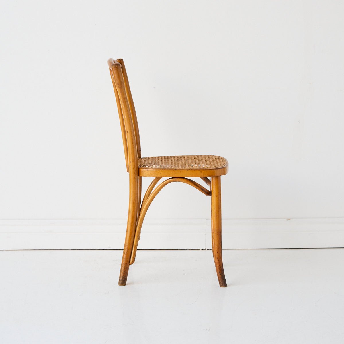 Thonet Bentwood Cane Dining Chair - elsie green - furniture