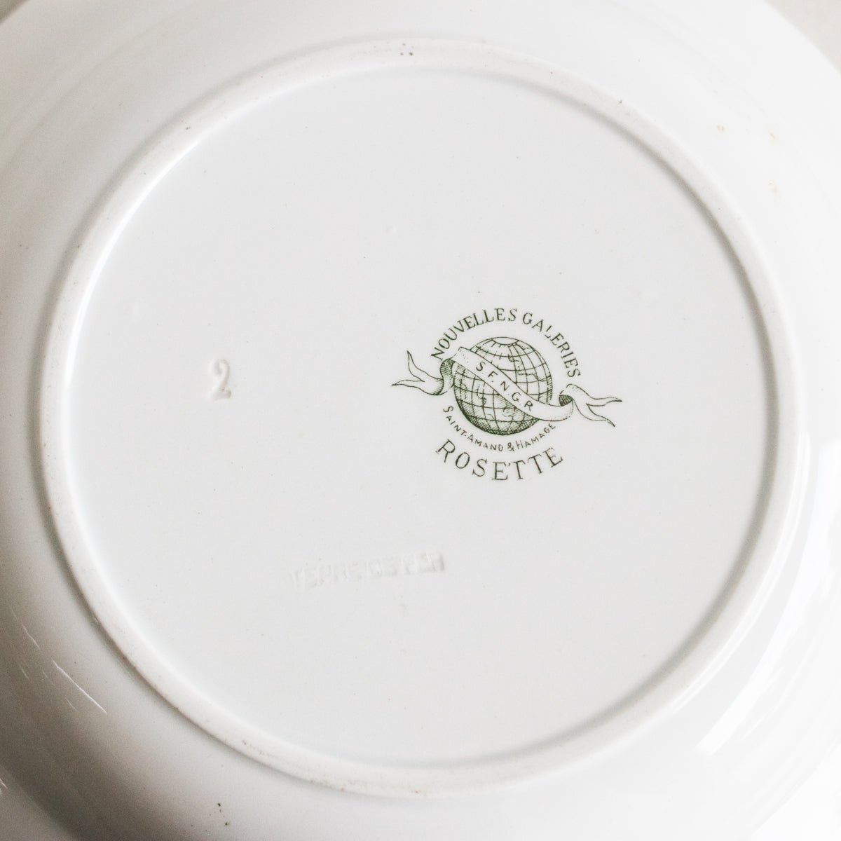 Transferware Serving Bowl with Silver Serving Spoon - elsie green - The French Kitchen