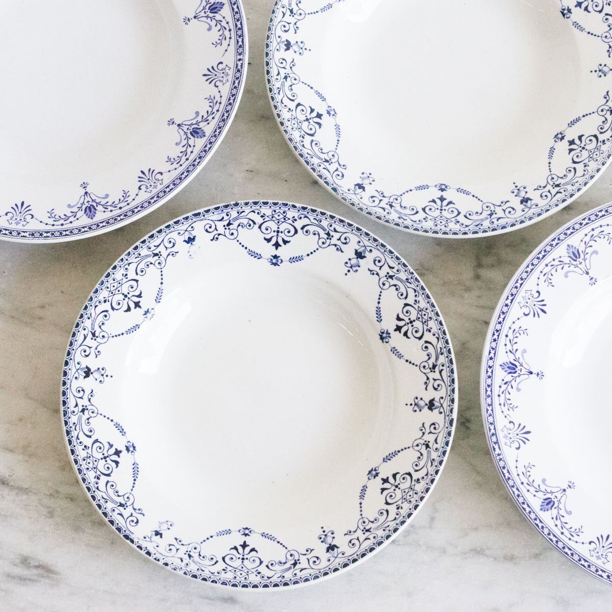 Transferware Soup Bowl Set of 5 - elsie green - French Kitchen