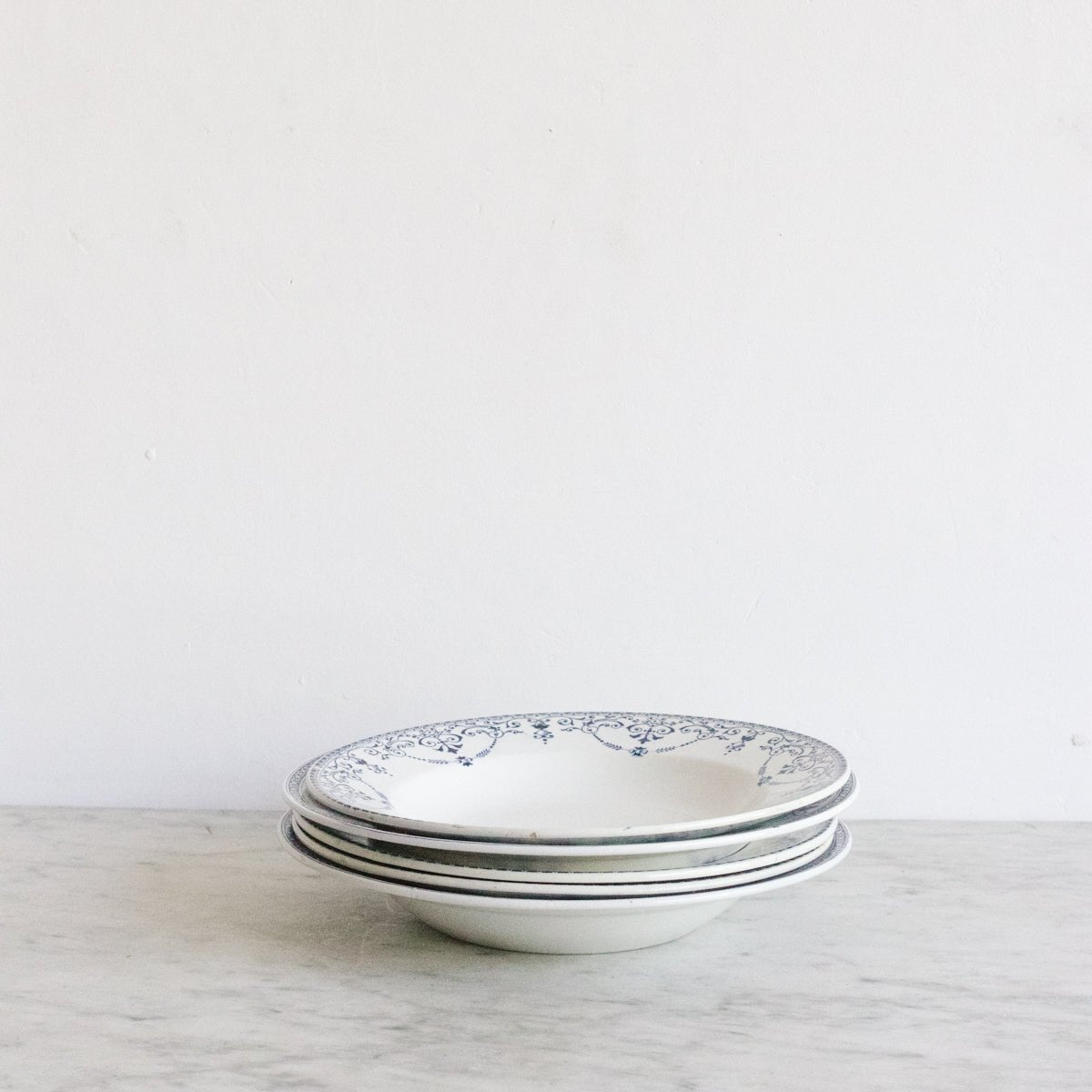 Transferware Soup Bowl Set of 5 - elsie green - French Kitchen