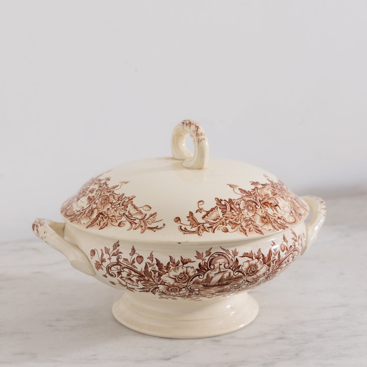 Transferware Tureen with Ships - elsie green - the french kitchen