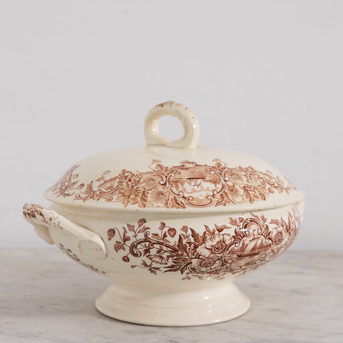 Transferware Tureen with Ships - elsie green - the french kitchen