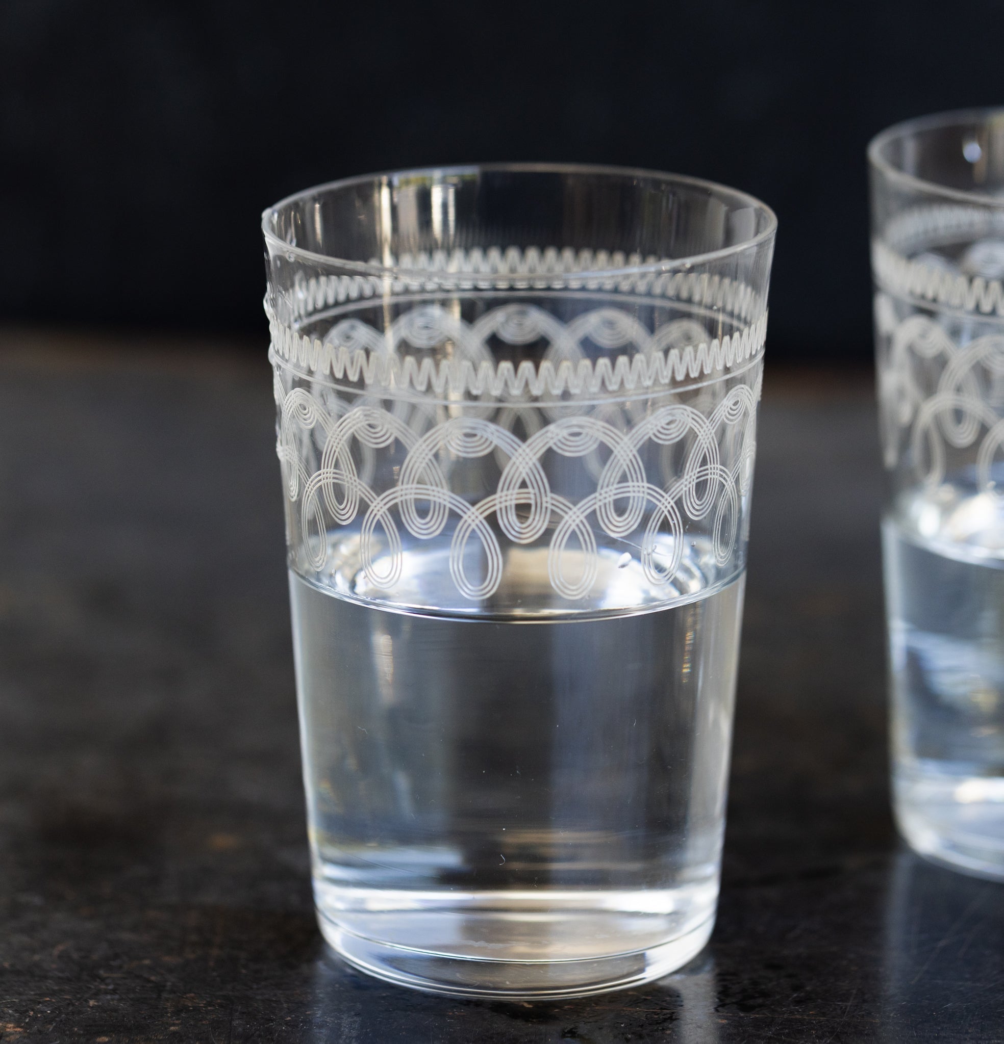 Trio of Blown Glass Tumblers - elsie green - the french kitchen