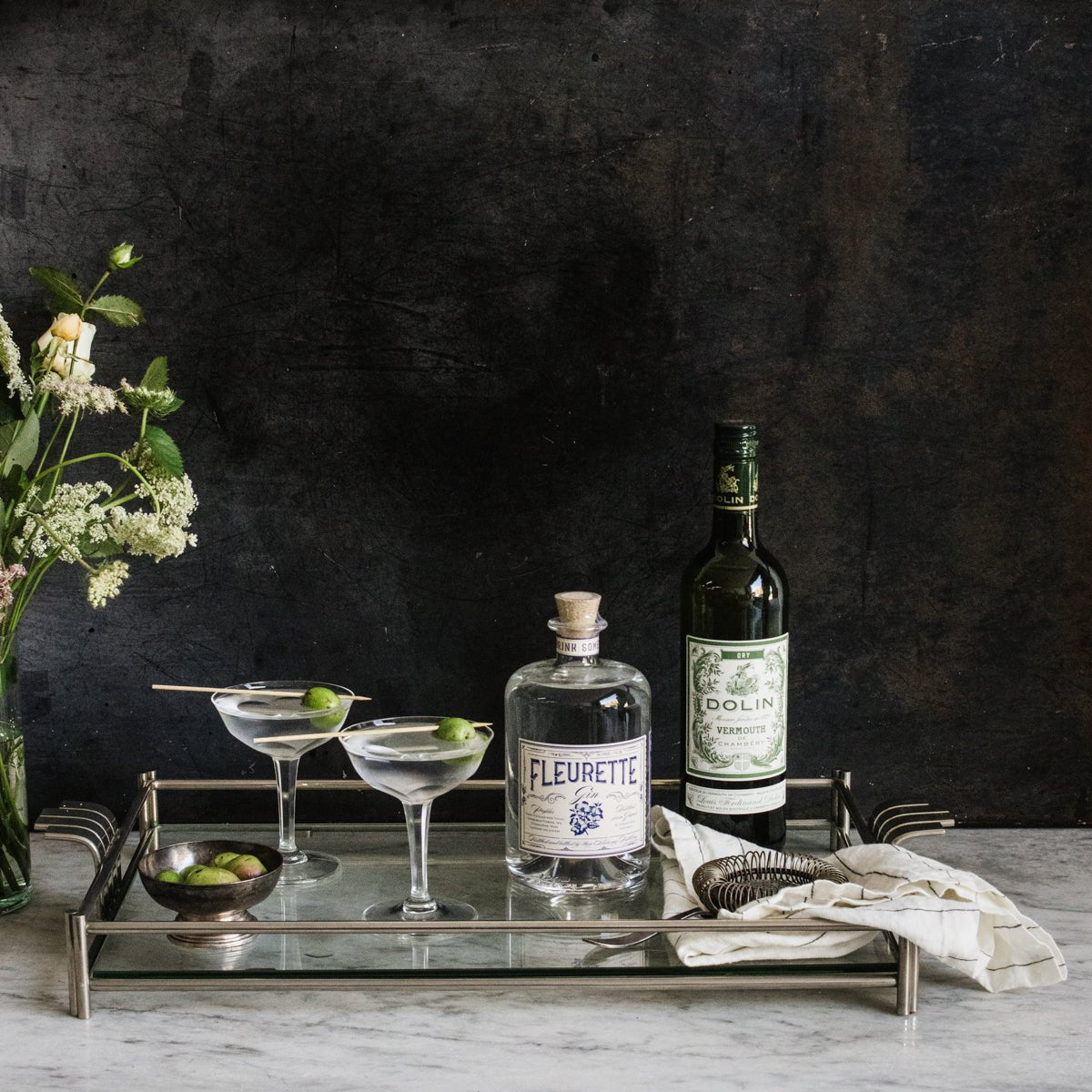 Trio Of Cut Crystal Coupes - elsie green - The French Kitchen