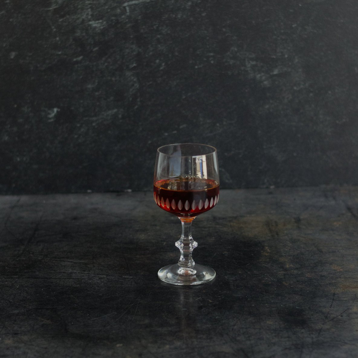 Trio of Etched Crystal Wine - elsie green - The French Kitchen