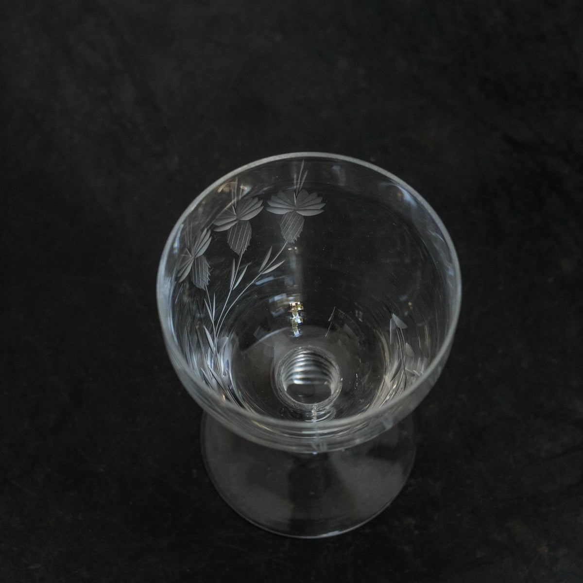 Trio of Etched Strawberry Glasses - elsie green - The French Kitchen