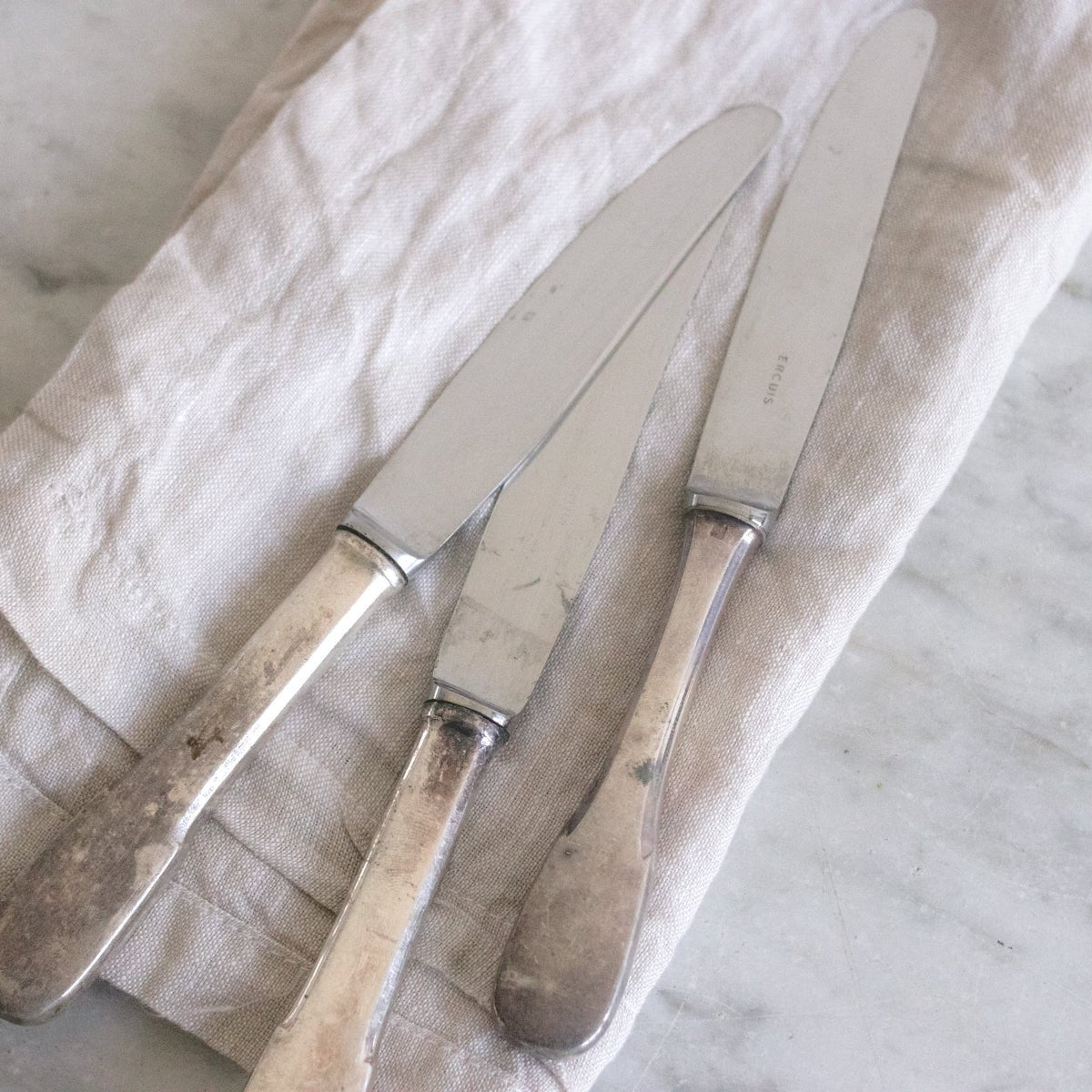 Trio of Hotel Silver Knives - elsie green - the french kitchen