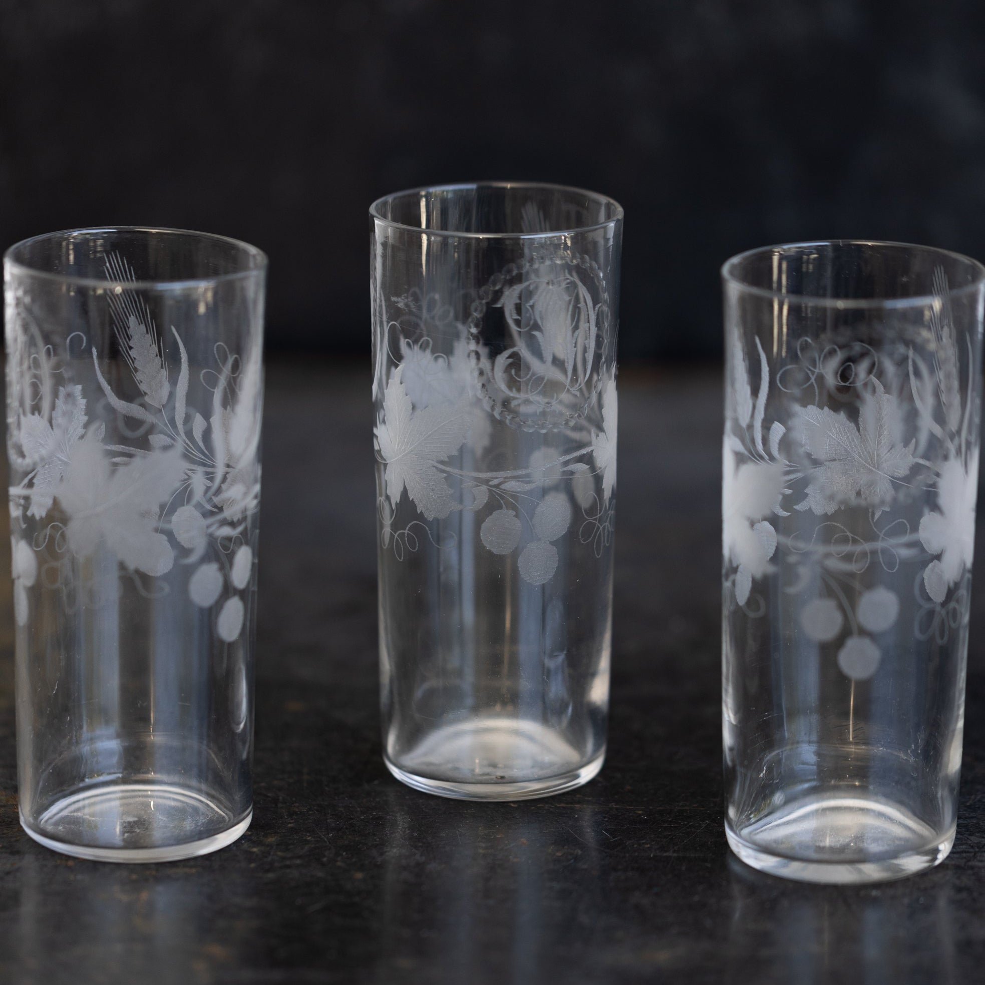 Trio of Monogrammed Tumblers - elsie green - the french kitchen