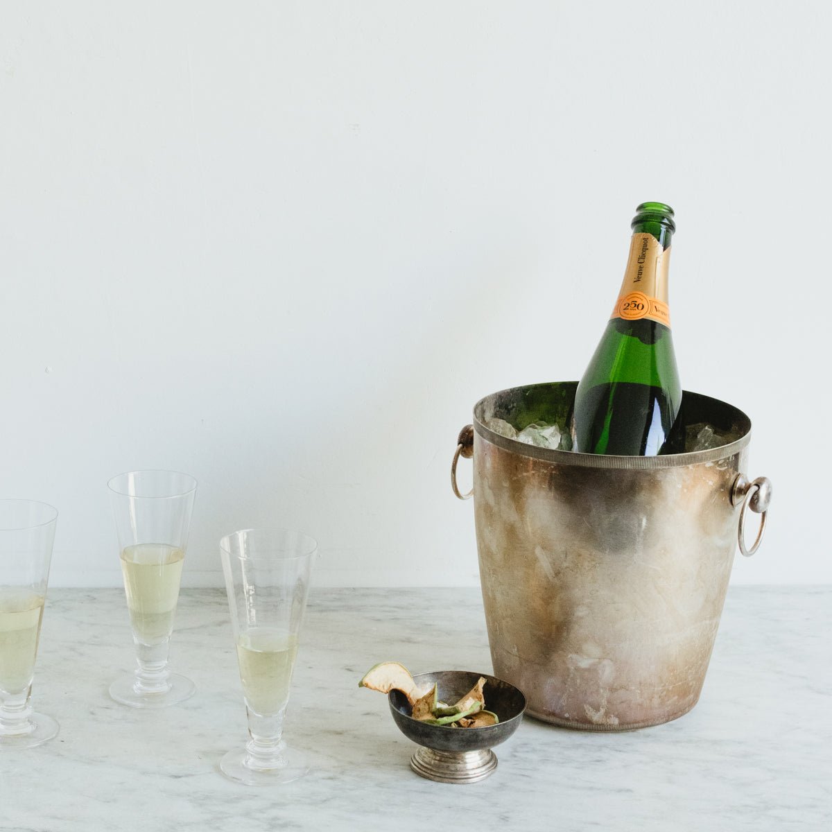 Trio Of Optic Champagne Flutes - elsie green - The French Kitchen