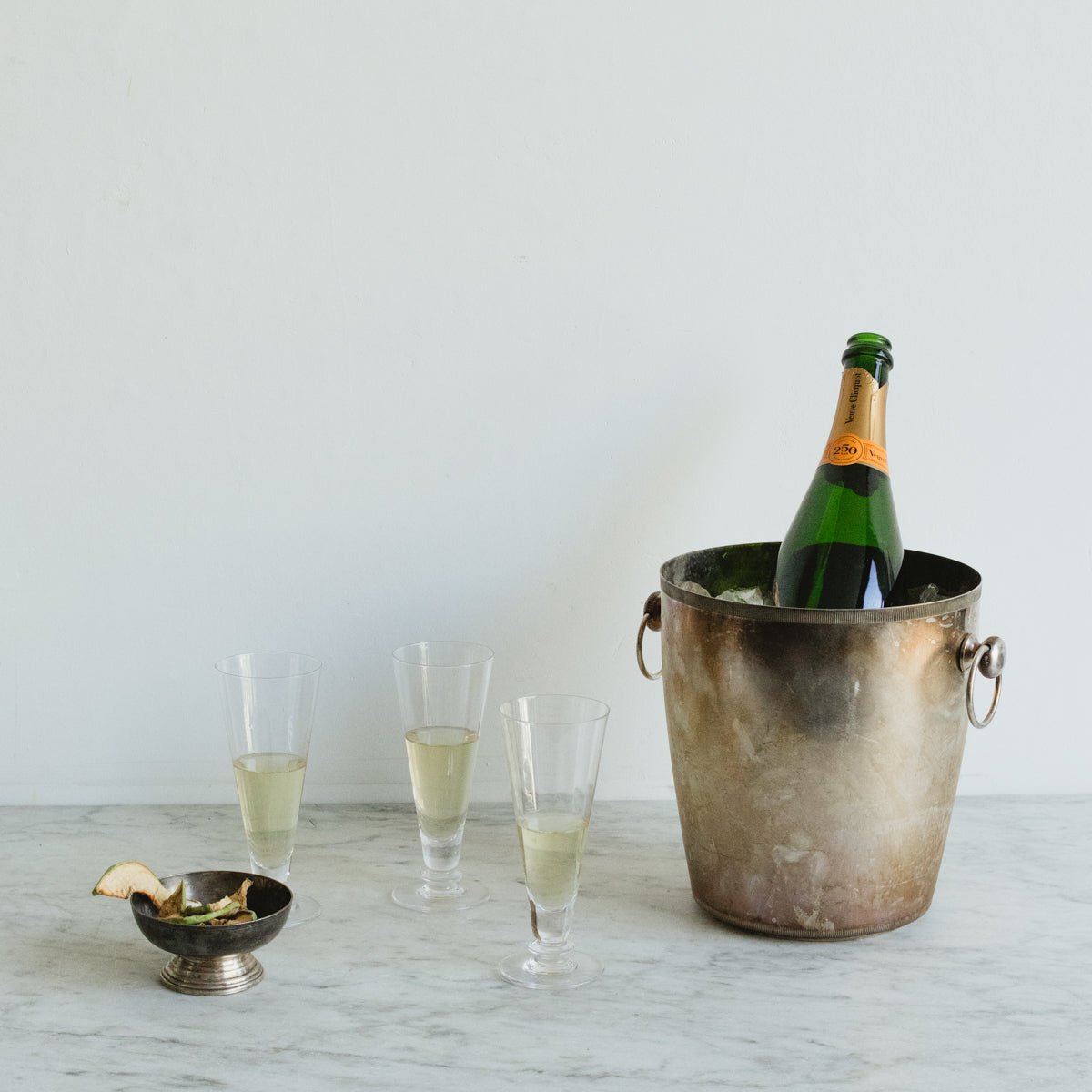 Trio Of Optic Champagne Flutes - elsie green - The French Kitchen