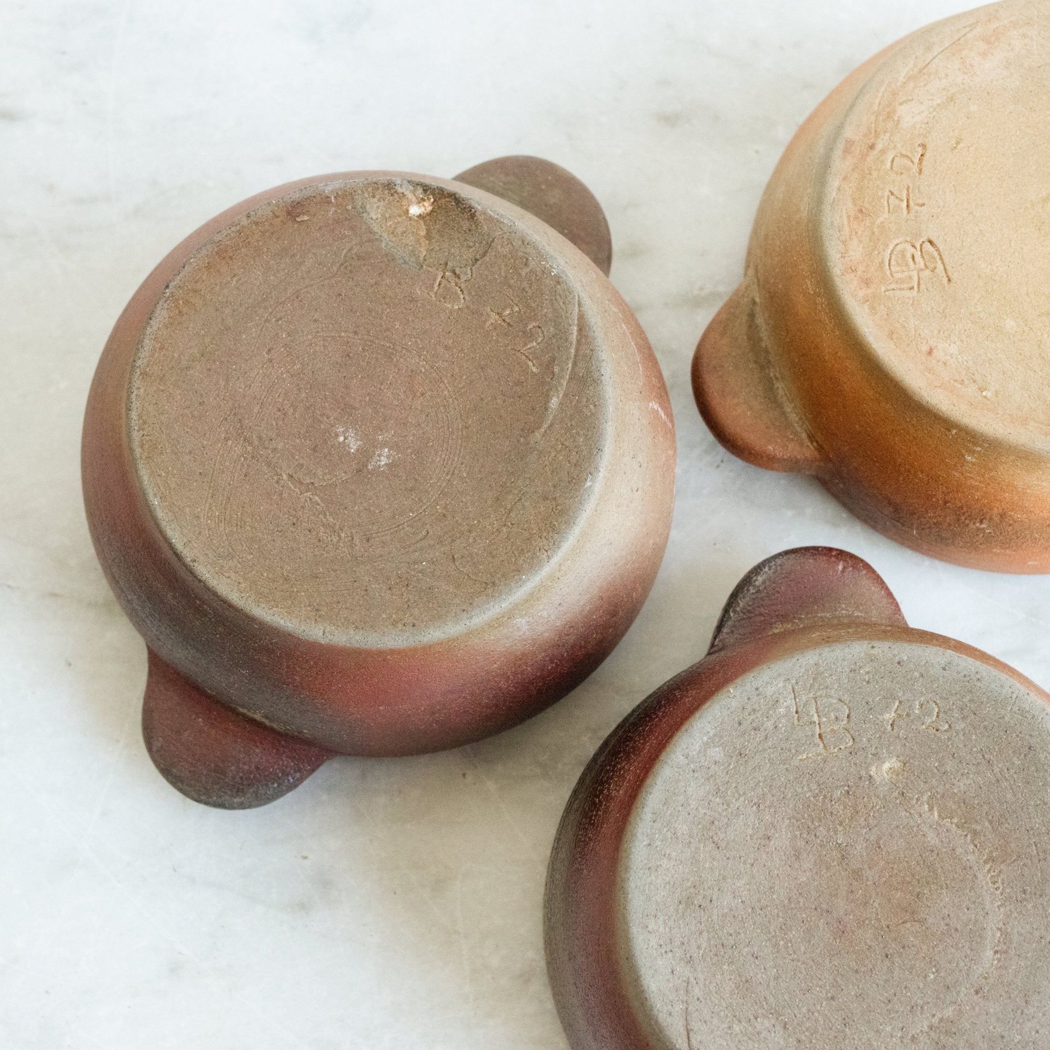 Trio Of Petite Stoneware Bowls | Signed By Artist - elsie green - The French Kitchen