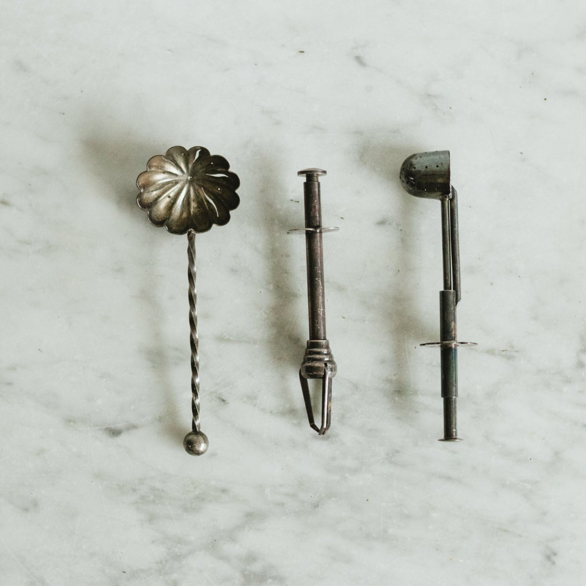 Trio of Silver Bar Tools - elsie green - the french kitchen
