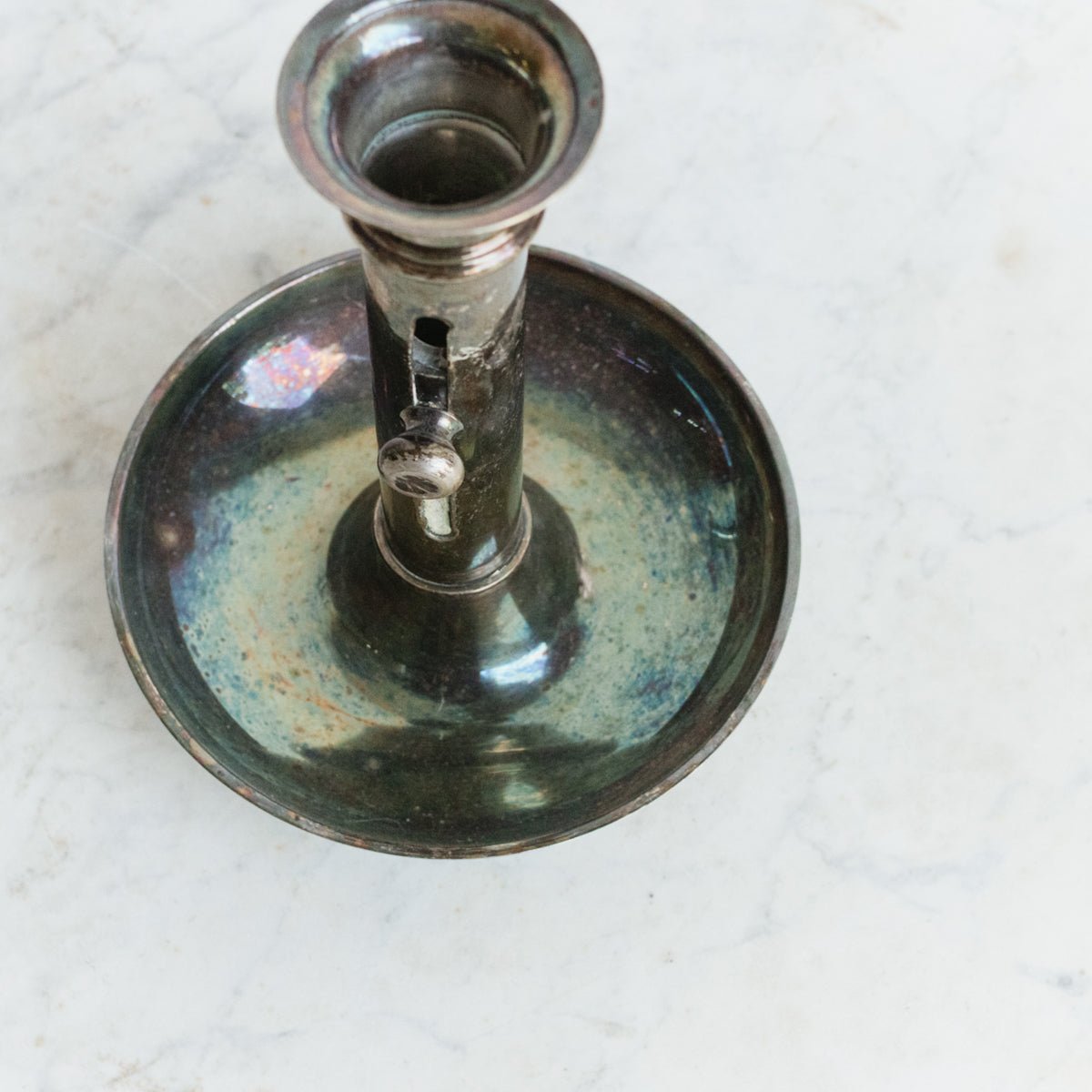 Trio of Silver Plated Bougeoir à Coulisse - elsie green - decor