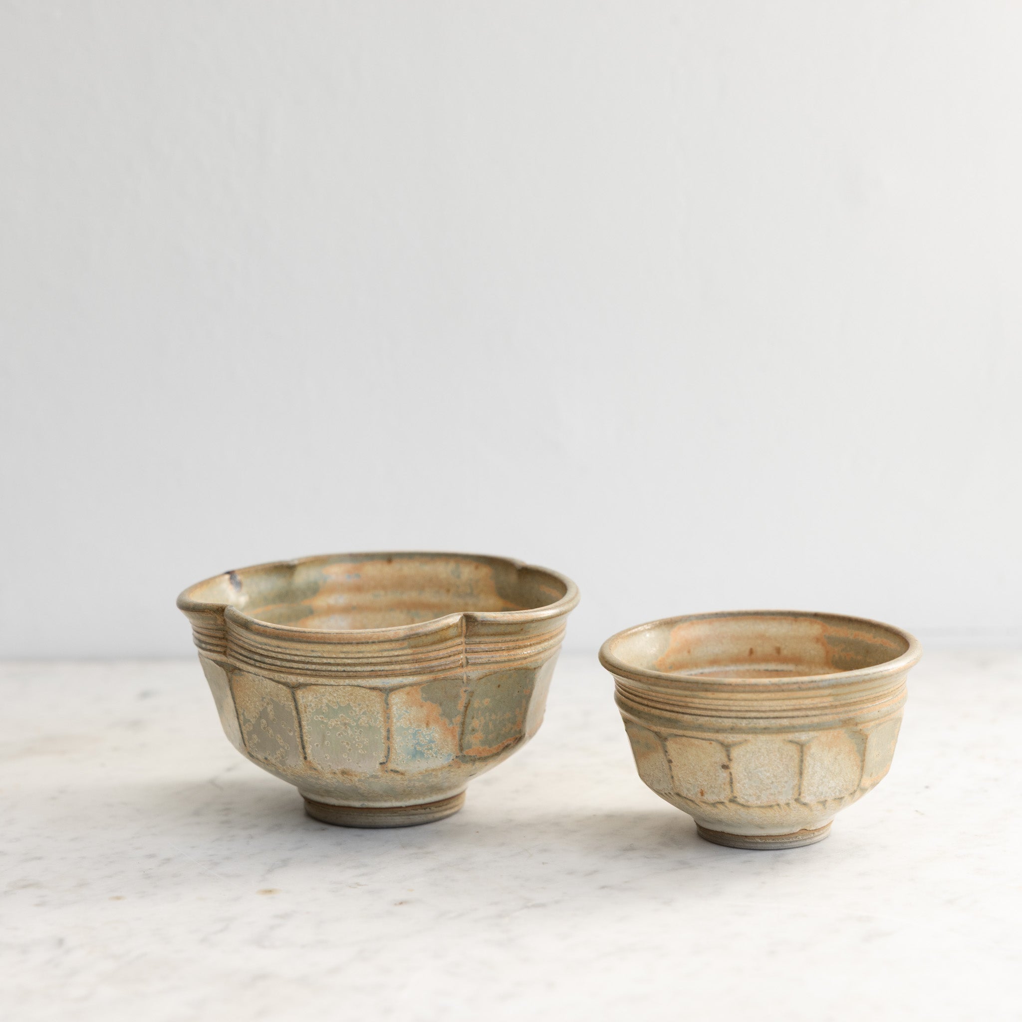 Trio of Stoneware Bowls | Signed by Artist - elsie green - the french kitchen