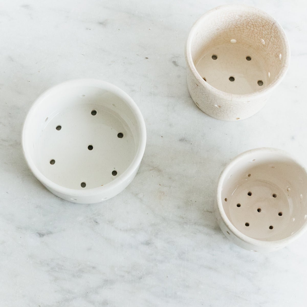 Trio of Vintage Cheese Pots - elsie green - The French Kitchen