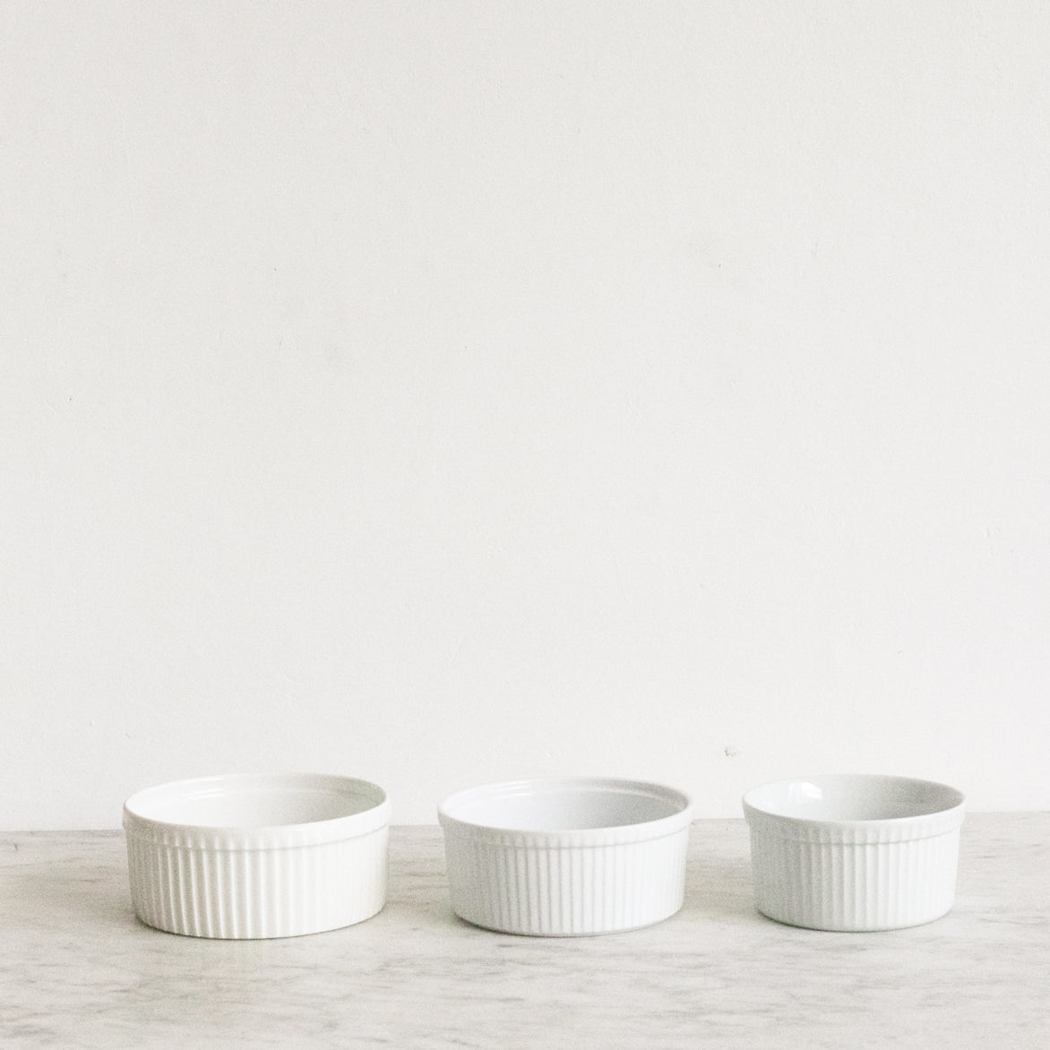 Trio of Vintage Souffle Molds - elsie green - French Kitchen