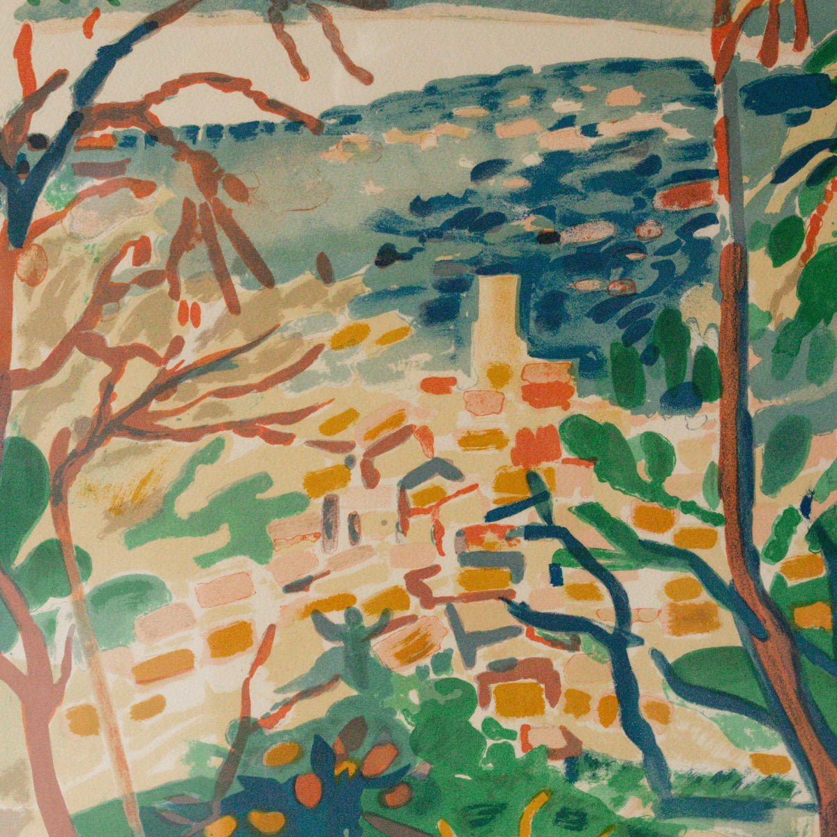 Tropical Seascape Watercolor Painting - elsie green - art