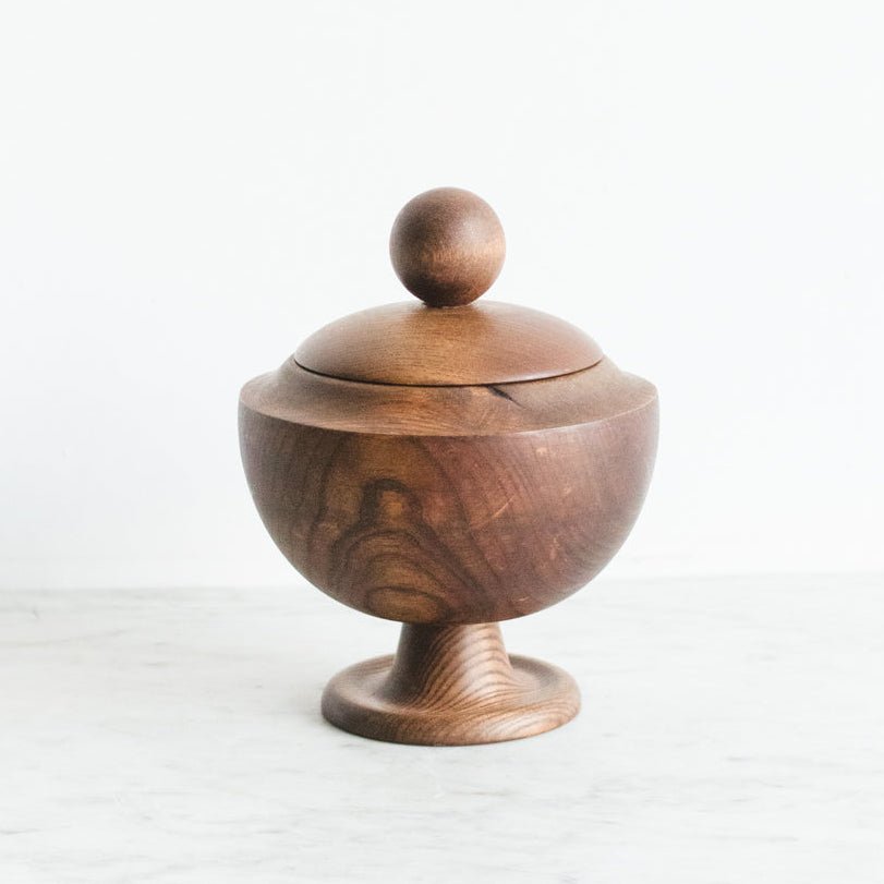 Turned Wood Canister - elsie green - decor