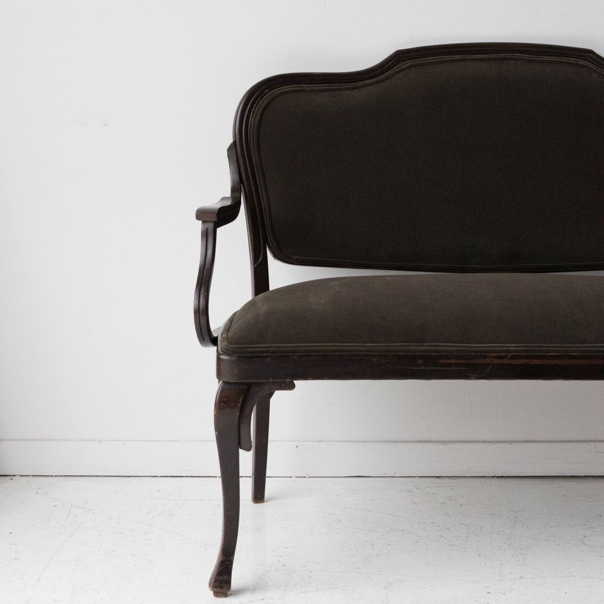 Upholstered Bentwood Settee - elsie green - furniture