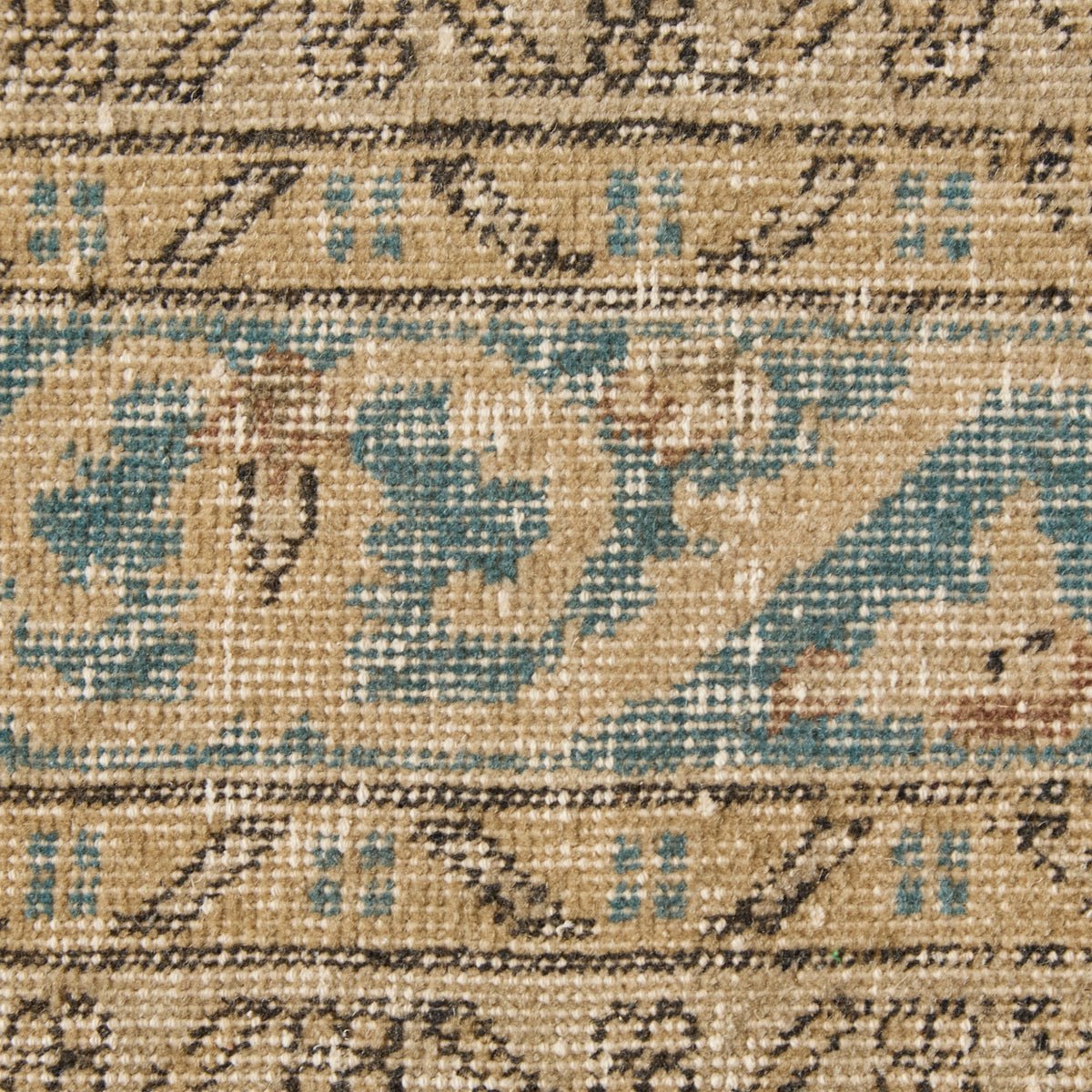 Uzes Vintage Rug | 6'8.5" x 10'1.5" - elsie green - textiles