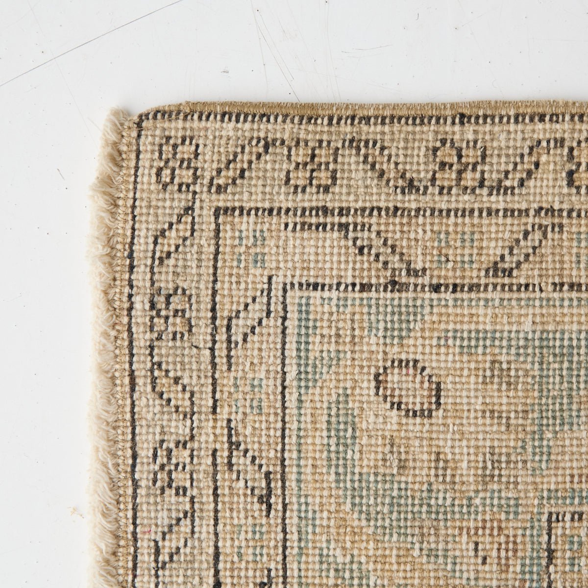 Uzes Vintage Rug | 6'8.5" x 10'1.5" - elsie green - textiles