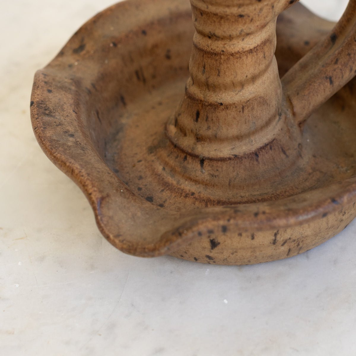 Vallauris Stoneware Candlestick - elsie green - decor