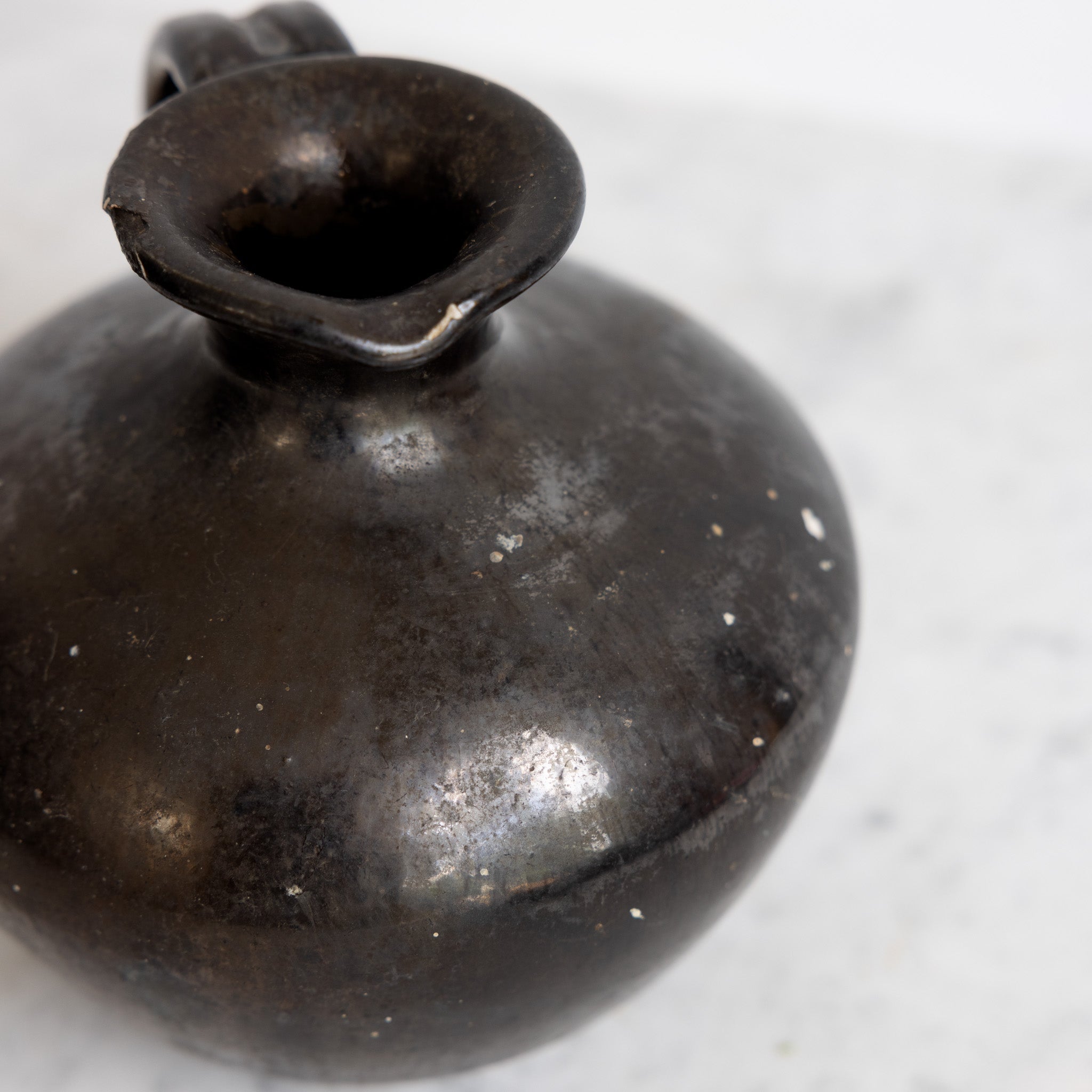Vallauris Stoneware Pitcher with Lustrous Glaze - elsie green - the french kitchen