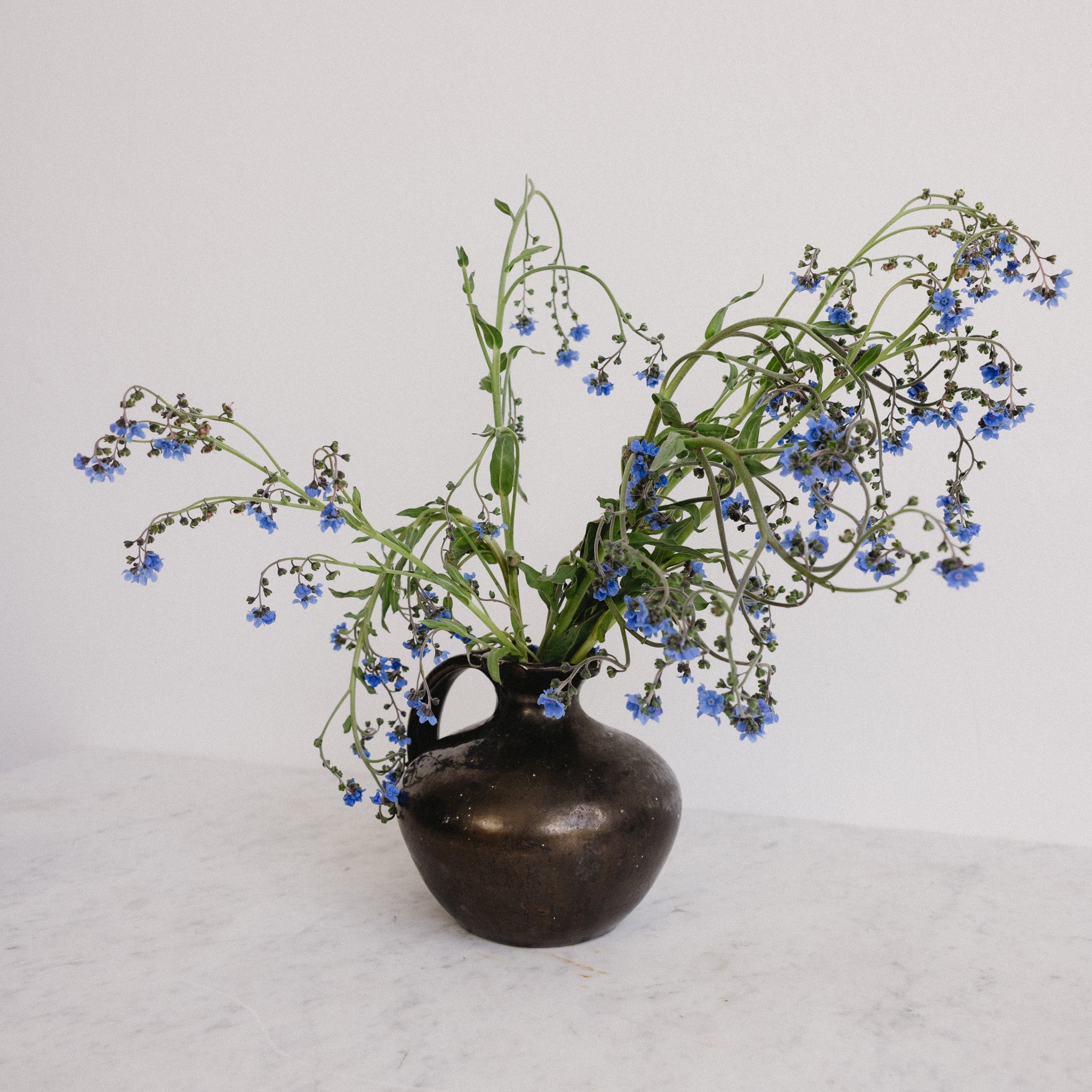 Vallauris Stoneware Pitcher with Lustrous Glaze - elsie green - the french kitchen