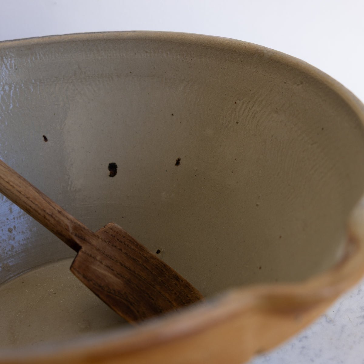 Very Large Antique Tian with Wood Spoon - elsie green - the french kitchen