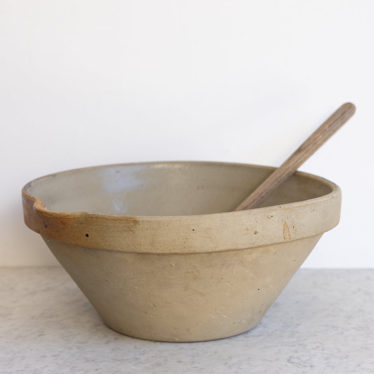 Very Large Antique Tian with Wood Spoon - elsie green - the french kitchen