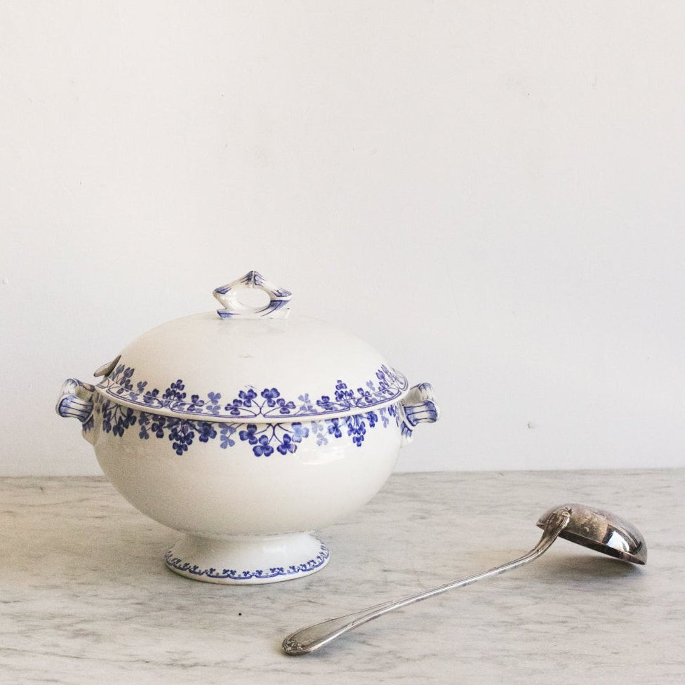 Vichy Transferware Tureen with Ladle - elsie green - the french kitchen