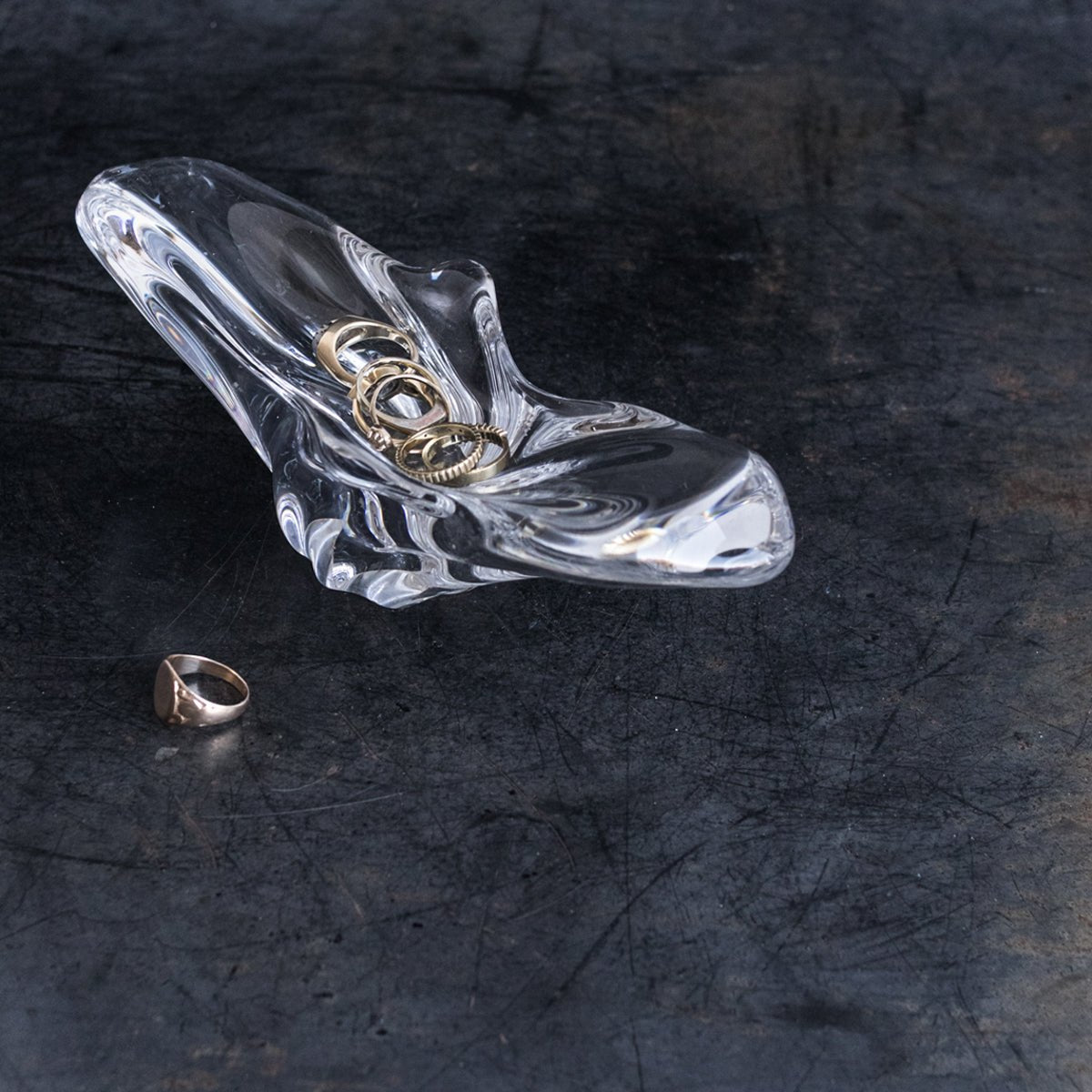 Vintage Baccarat Crystal Coupe - elsie green - decor