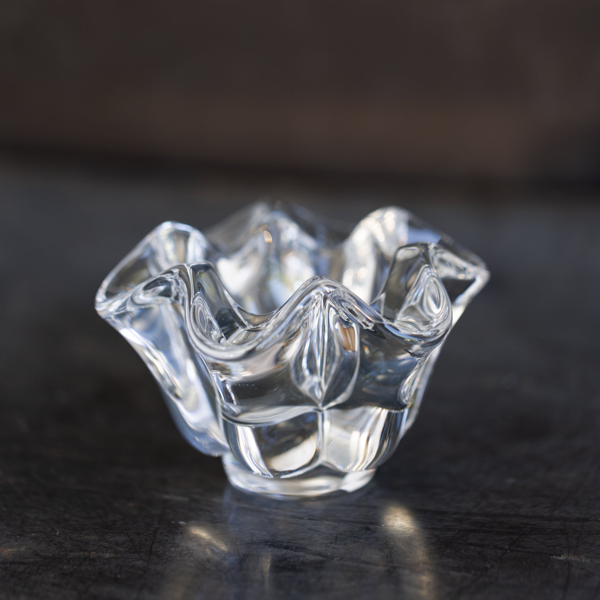 Vintage Baccarat Crystal Coupe - elsie green - decor